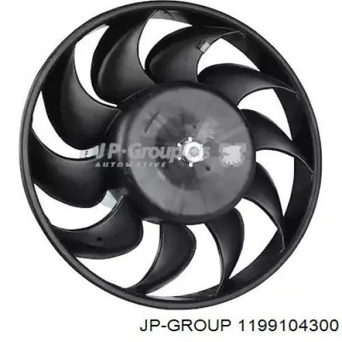 Вентилятор радіатора JP Group 1199104300 ціна, від 54.19 USD