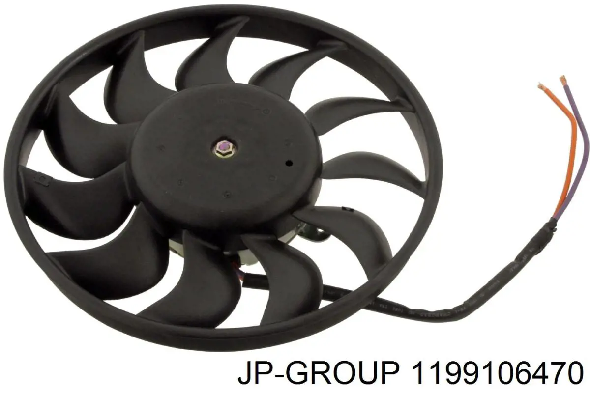 Купити 1199106470 JP Group Електровентилятор охолодження в зборі (двигун + крильчатка)