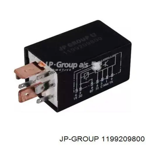 Реле електробензонасосу JP Group 1199209800 ціна, від 15.71 USD