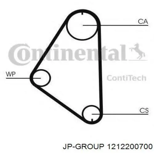 Ролик натяжителя ременя газорозподілу JP Group 1212200700 ціна, від 12.80 USD
