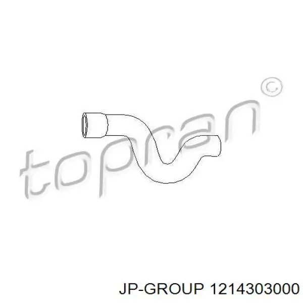 Шланг/патрубок радіатора охолодження, верхній JP Group 1214303000 ціна, від 7.16 USD