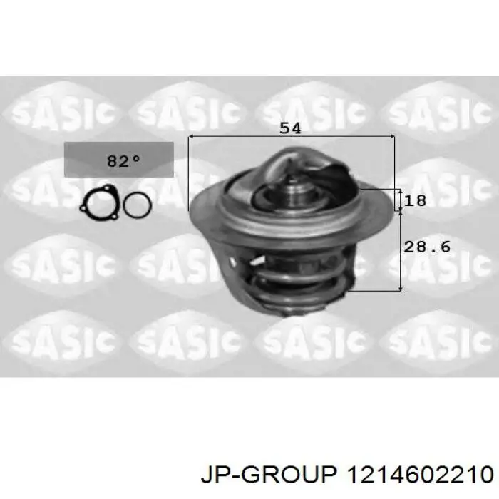 Автомобільний термостат JP Group 1214602210 ціна, від 6.26 USD