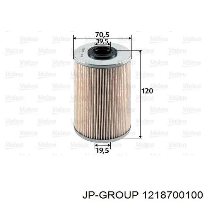 Паливний фільтр 1218700100 JP Group