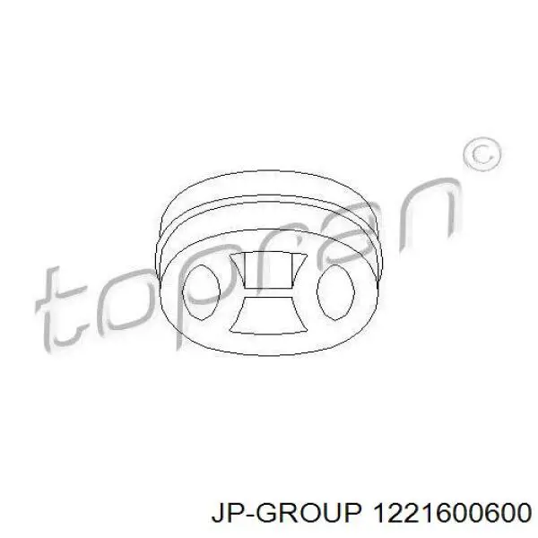 Подушка кріплення глушника JP Group 1221600600 ціна, від 1.07 USD