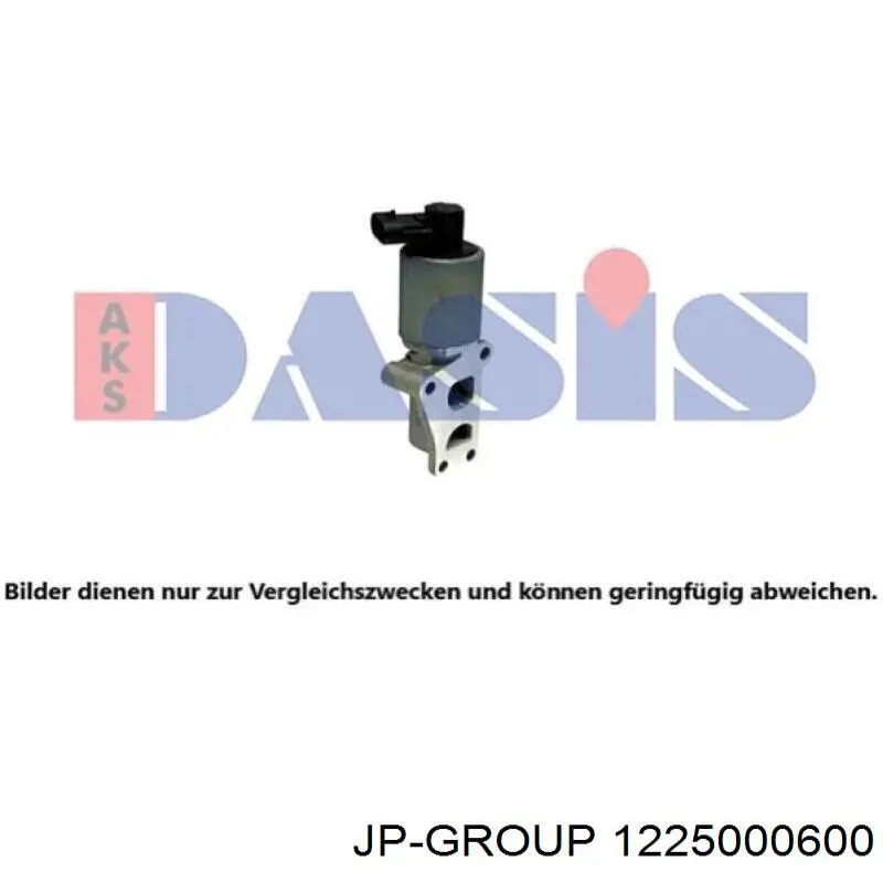 Клапан EGR рециркуляції газів JP Group 1225000600