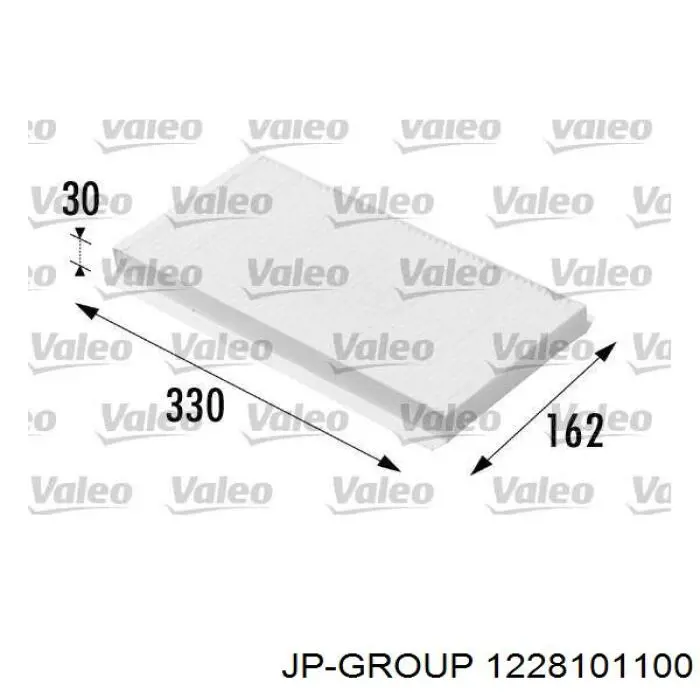 1228101100 JP Group Внутрішньосалонний фільтр