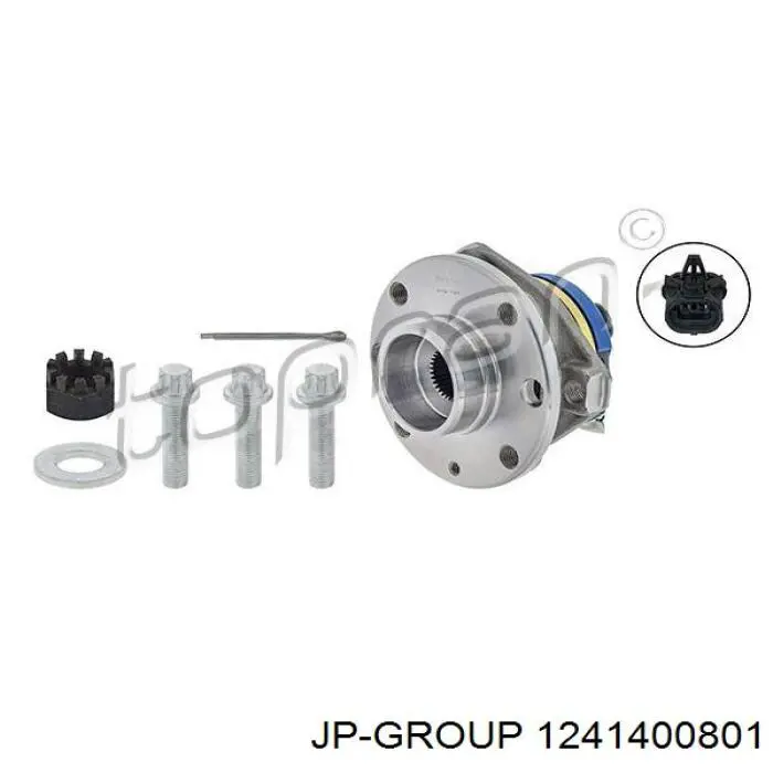 Маточина колеса передня JP Group 1241400801 ціна, від 55.19 USD