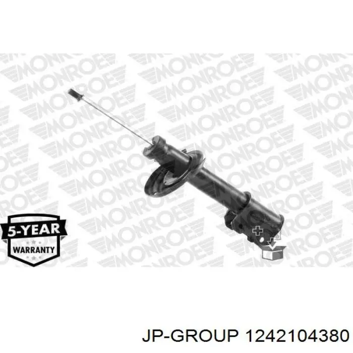 Купити 1242104380 JP Group Амортизатор передній, правий