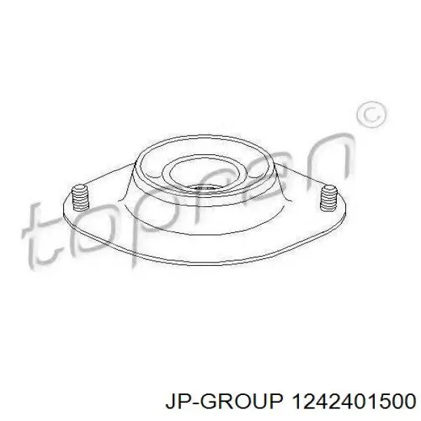 Опора стійки амортизатора переднього JP Group 1242401500 ціна, від 13.11 USD