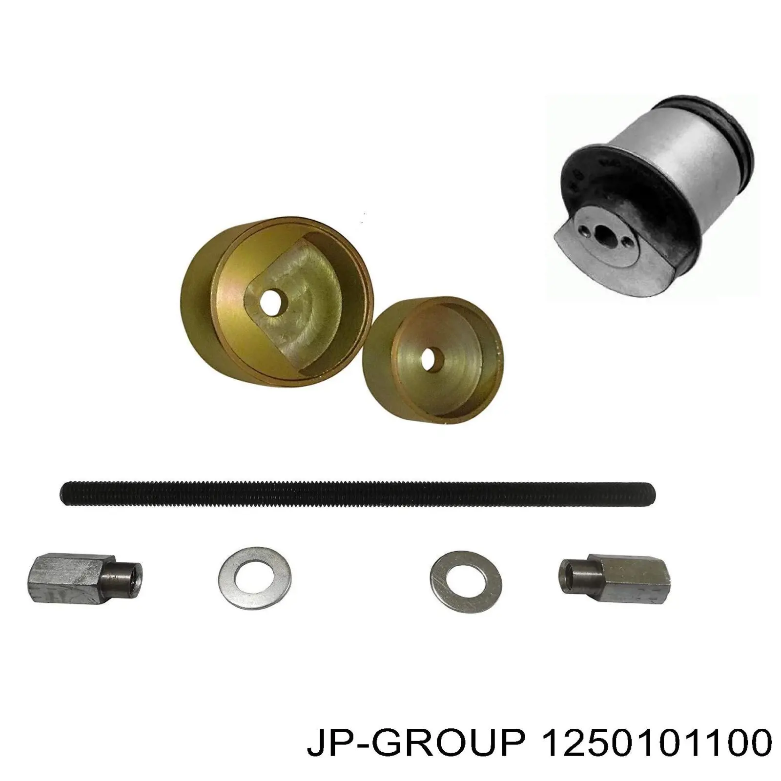 Сайлентблок задньої балки/підрамника JP Group 1250101100 ціна, від 14.94 USD