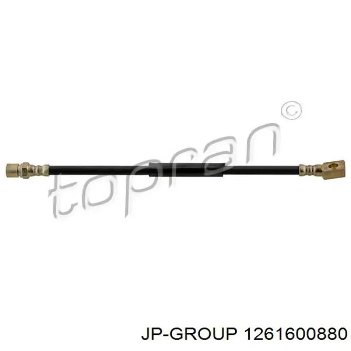Шланг гальмівний передній JP Group 1261600880 ціна, від 5.88 USD