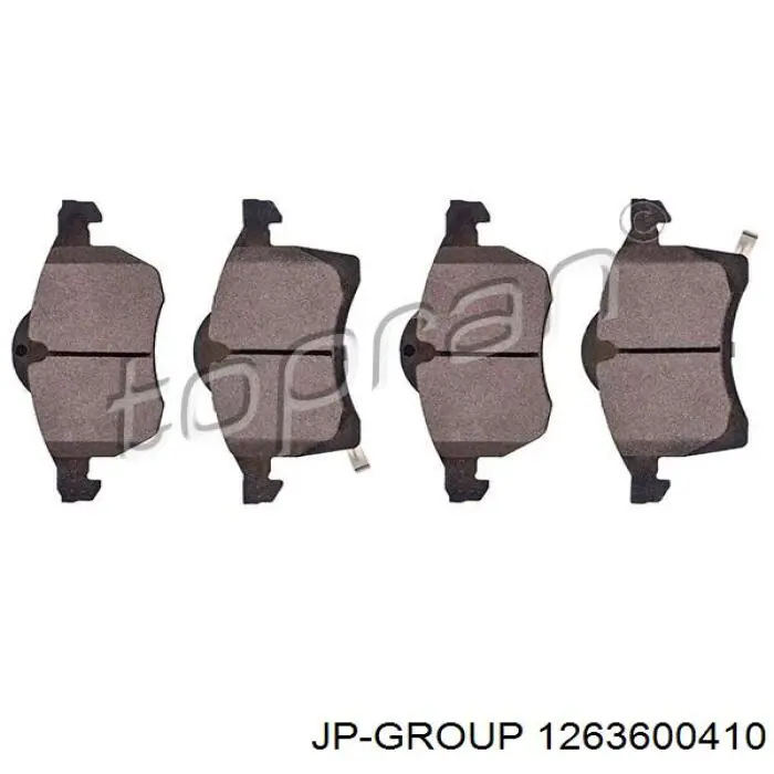 Купити 1263600410 JP Group Колодки гальмівні передні, дискові