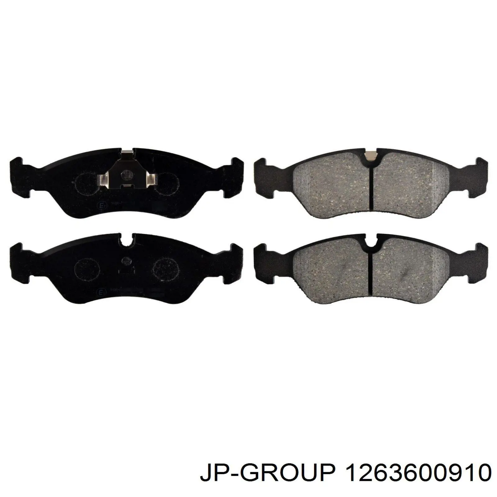 Купити 1263600910 JP Group Колодки гальмівні передні, дискові
