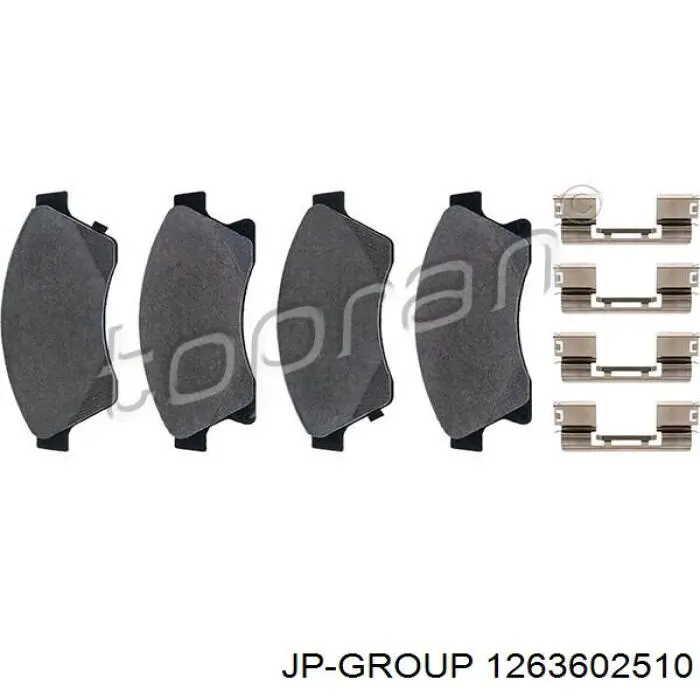 Гальмівні колодки JP Group 1263602510 ціна, від 16.87 USD