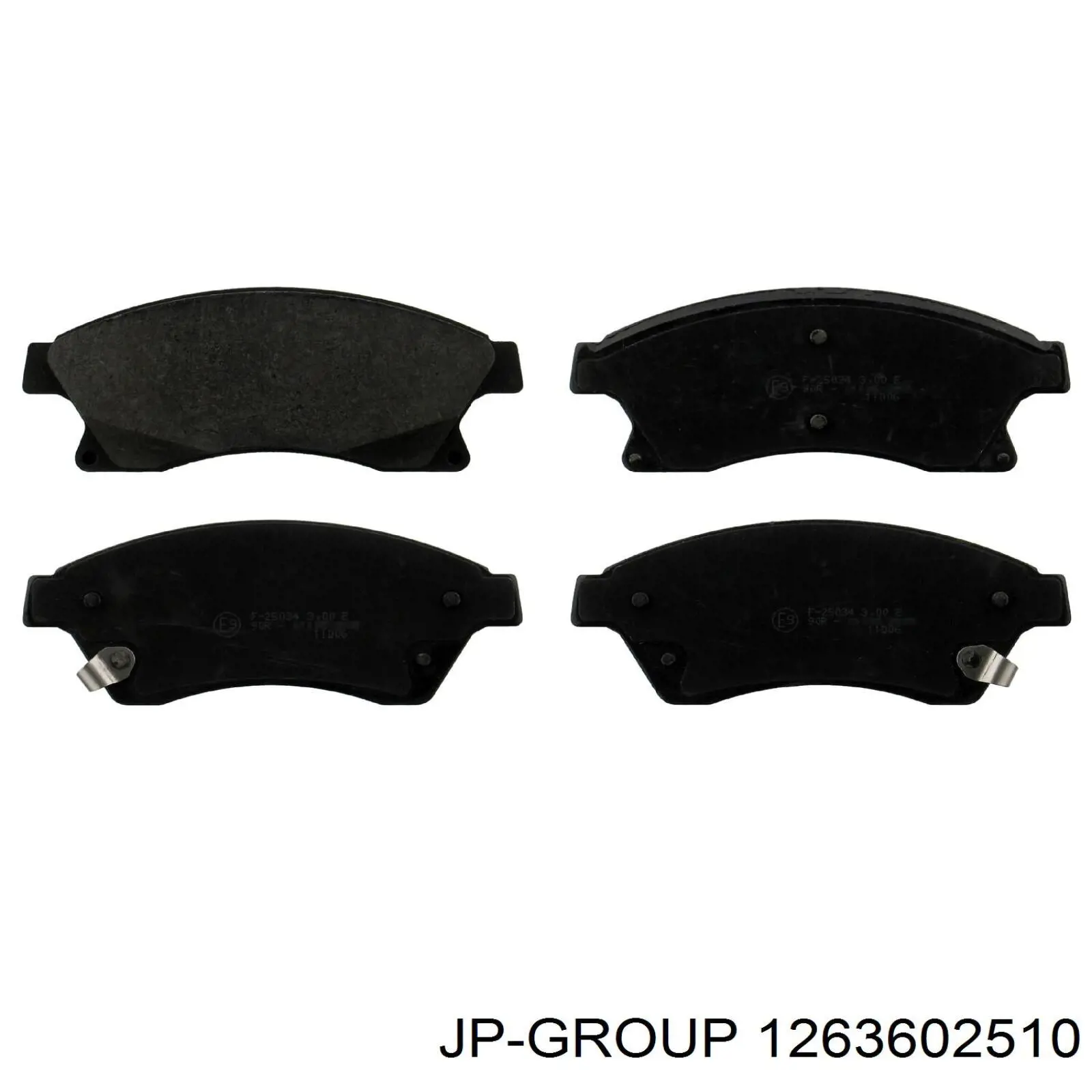 Купити 1263602510 JP Group Колодки гальмівні передні, дискові