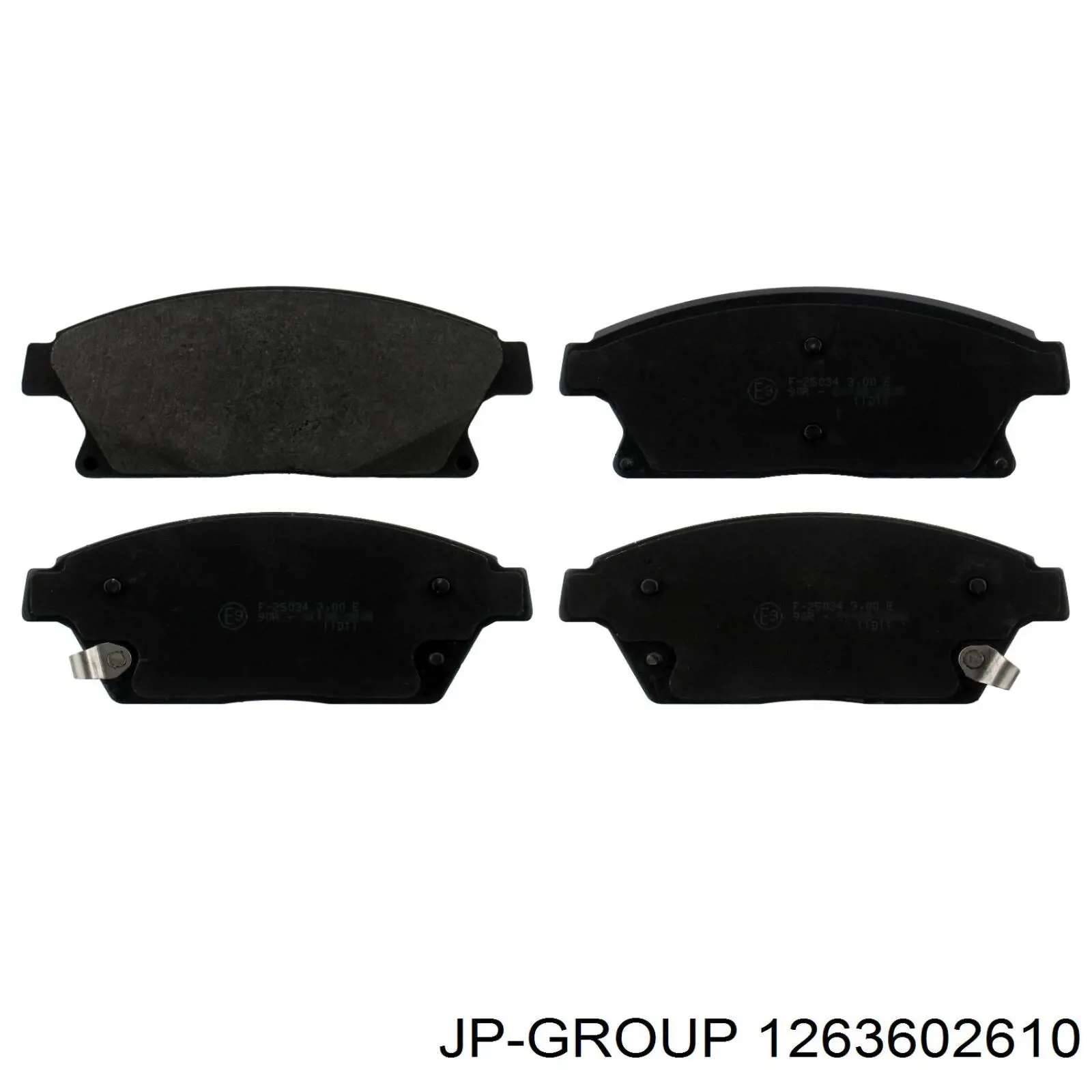 Купити 1263602610 JP Group Колодки гальмівні передні, дискові