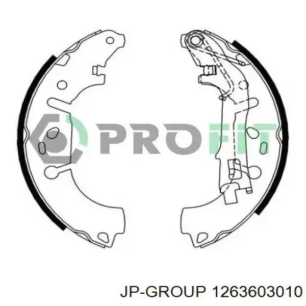 1263603010 JP Group Передні гальмівні колодки