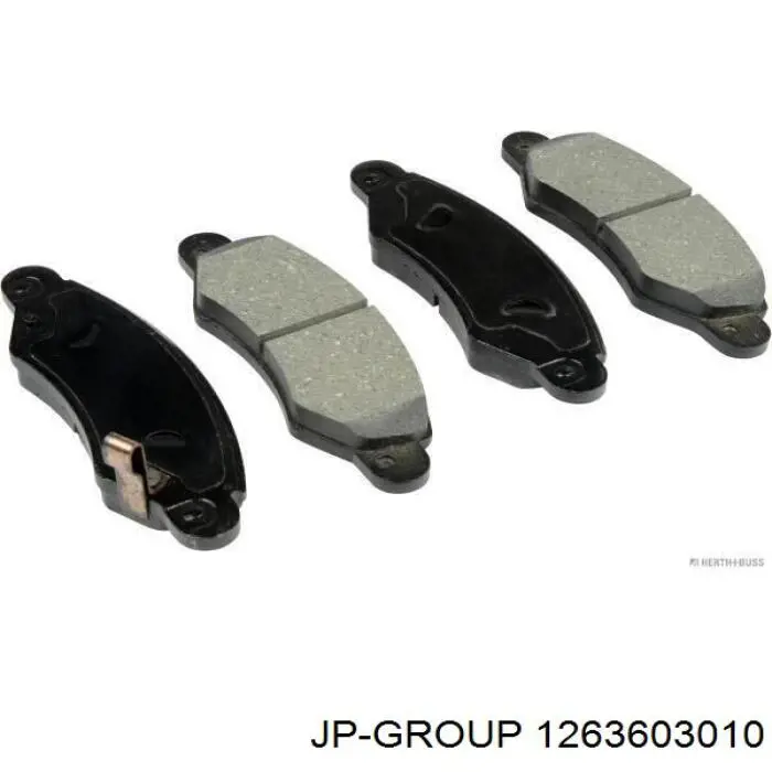 Купити 1263603010 JP Group Колодки гальмівні передні, дискові