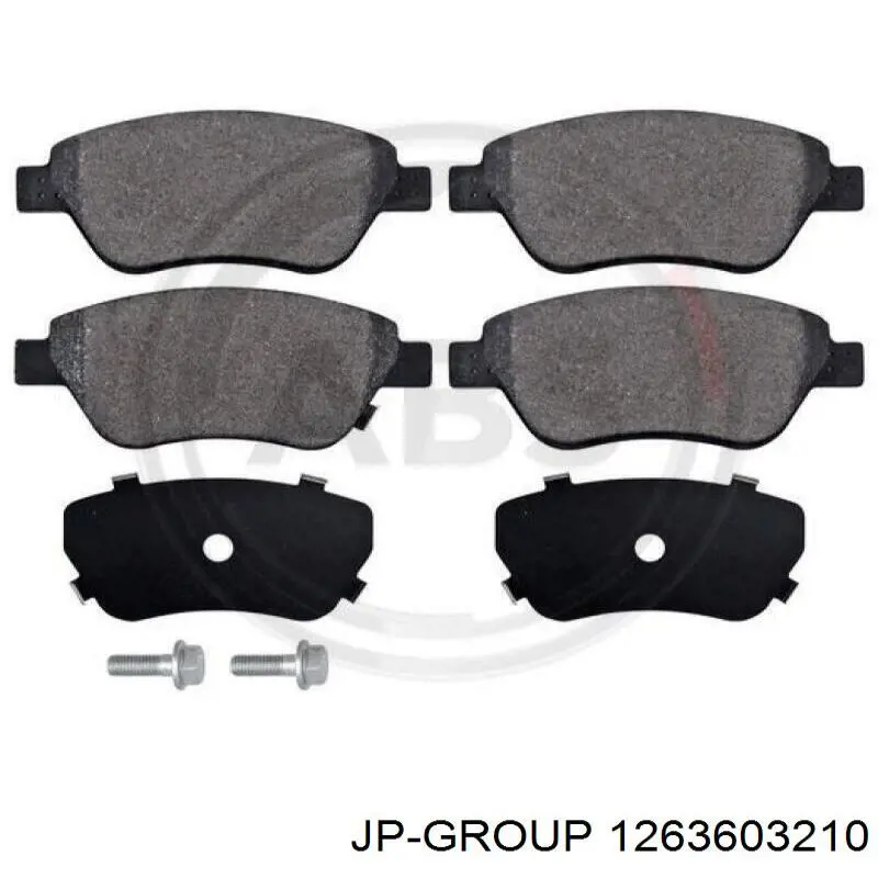 Гальмівні колодки JP Group 1263603210 ціна, від 14.08 USD