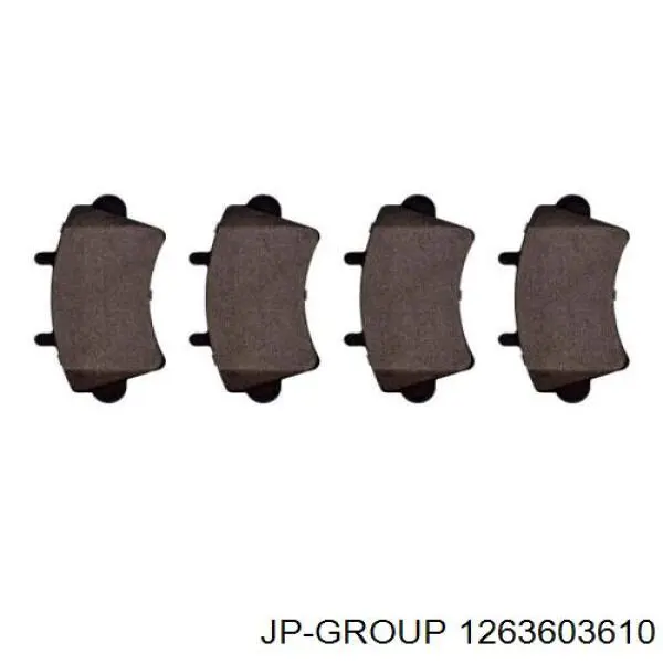 Гальмівні колодки JP Group 1263603610 ціна, від 16.17 USD