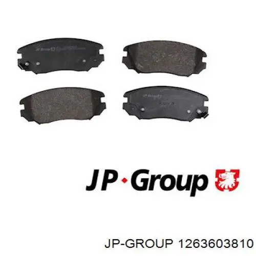 1263603810 JP Group колодки гальмівні передні, дискові