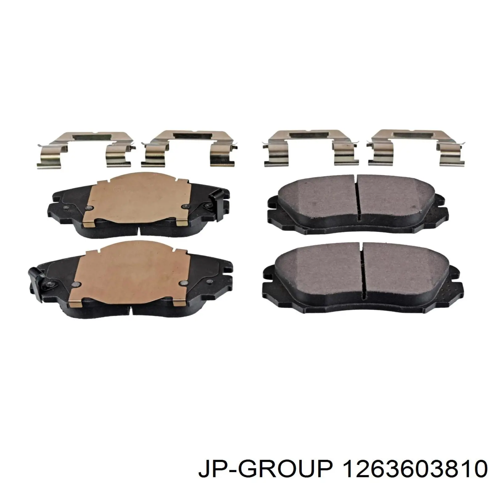 Гальмівні колодки JP Group 1263603810 ціна, від 24.60 USD