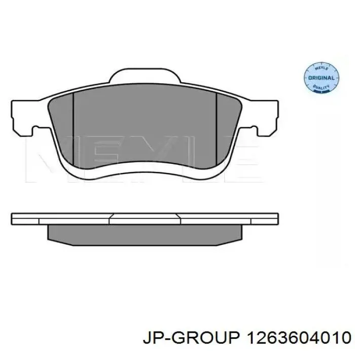 Колодки гальмівні передні, дискові 1263604010 JP Group