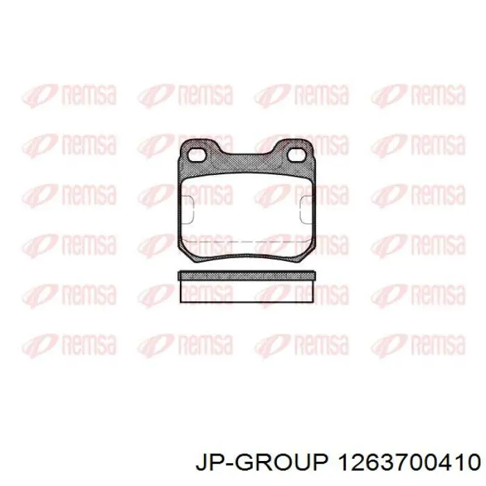Задні гальмівні колодки JP Group 1263700410 ціна, від 9.28 USD