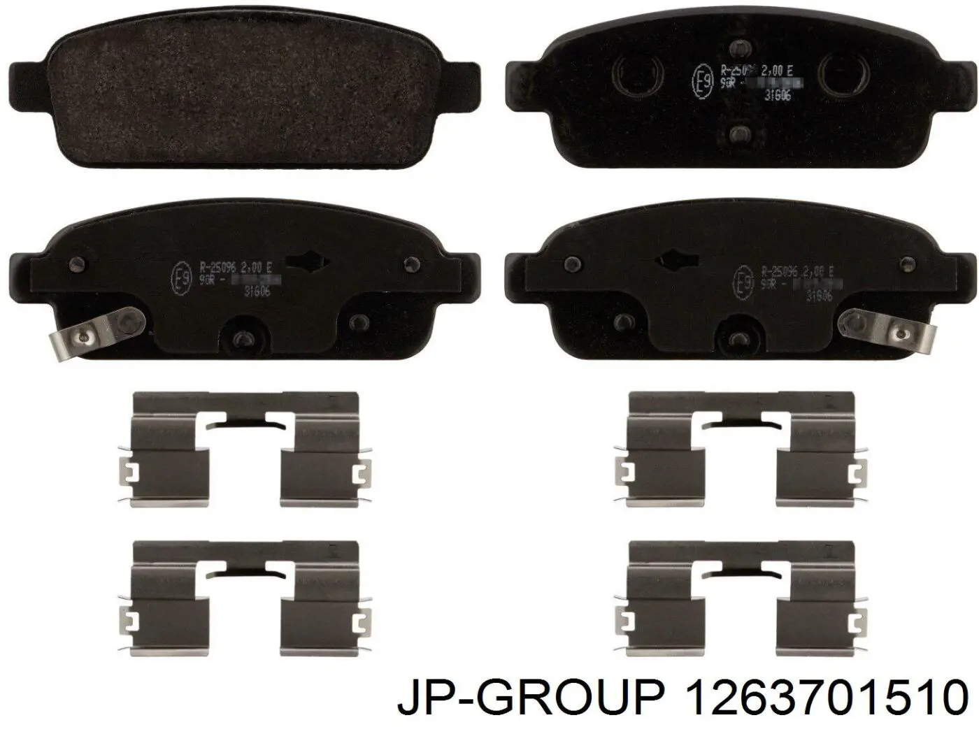Задні гальмівні колодки JP Group 1263701510 ціна, від 13.09 USD