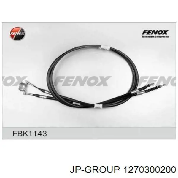 Купити 1270300200 JP Group Трос ручного гальма задній, правий/лівий