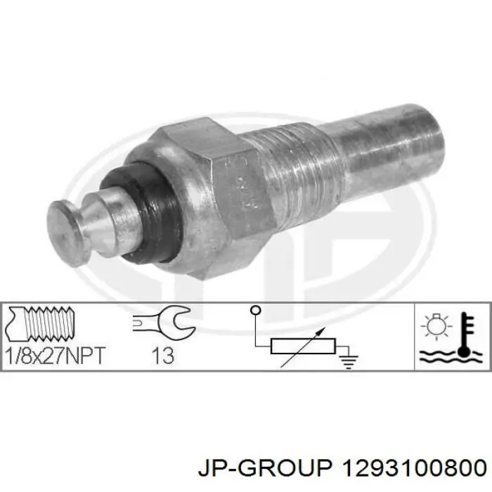 Термодатчик охолоджуючої рідини JP Group 1293100800 ціна, від 2.36 USD