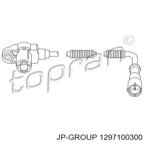 Датчик АБС (ABS) передній 1297100300 JP Group