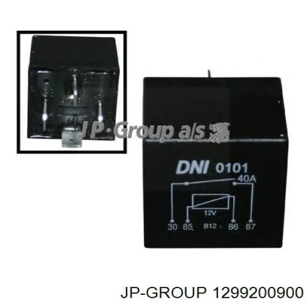 Реле електробензонасосу 1299200900 JP Group