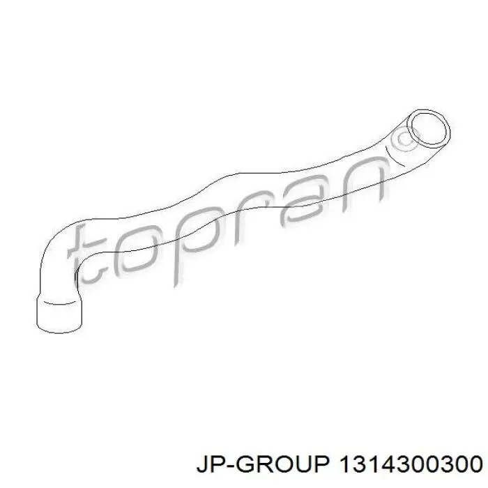 Патрубок системи охолодження JP Group 1314300300