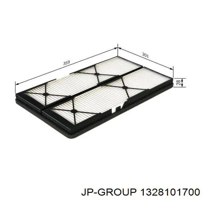 Купити 1328101700 JP Group Фільтр салону вугільний