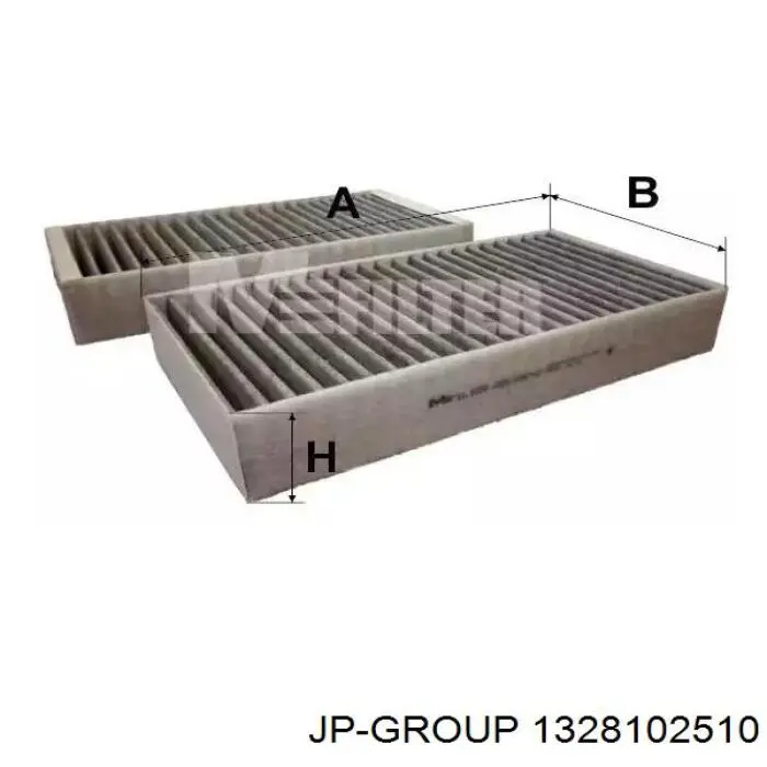 Купити 1328102510 JP Group Фільтр салону вугільний