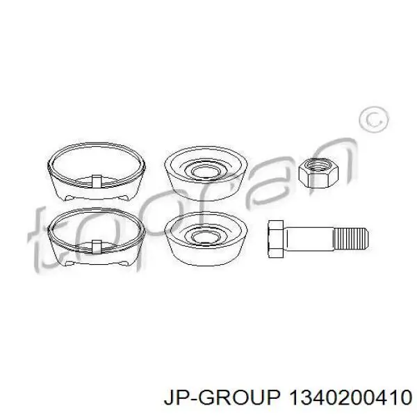 Сайлентблок нижнього важеля передньої підвіски JP Group 1340200410 ціна, від 8.56 USD