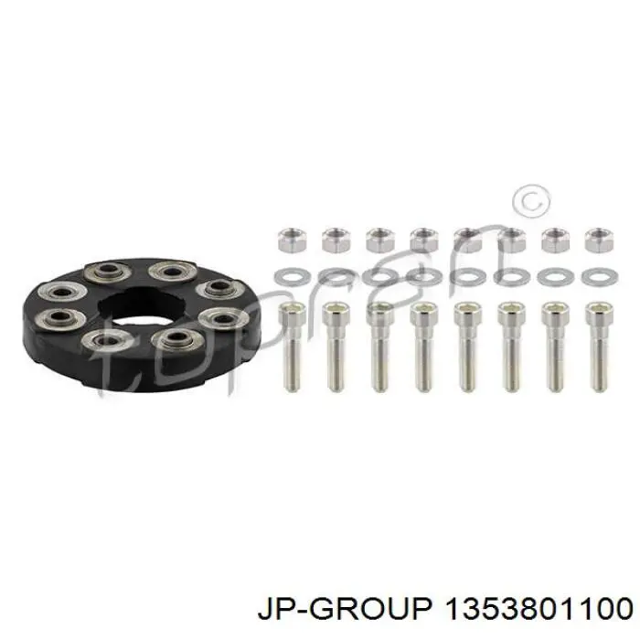 1353801100 JP Group Муфта кардана еластична, перед./зад.