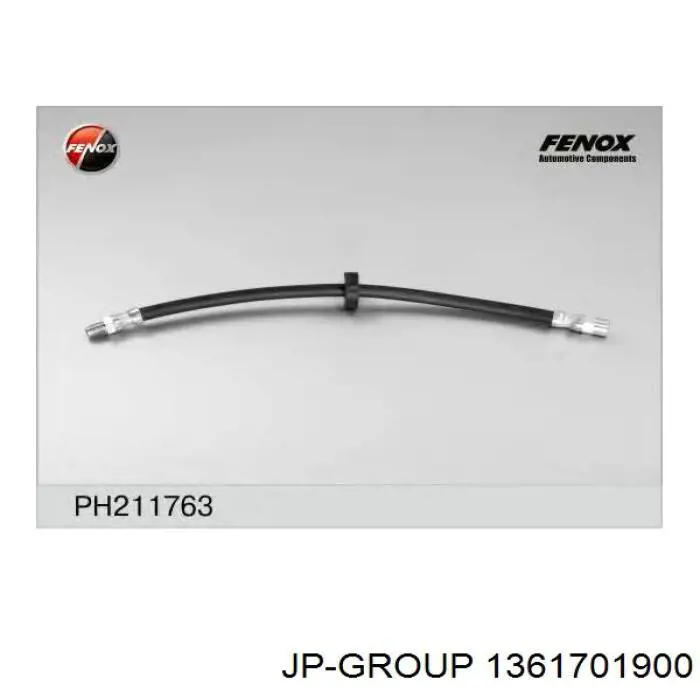 Шланг гальмівний задній JP Group 1361701900 ціна, від 5.17 USD