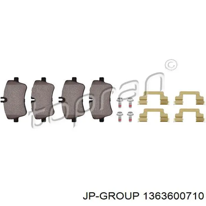 1363600710 JP Group Передні гальмівні колодки