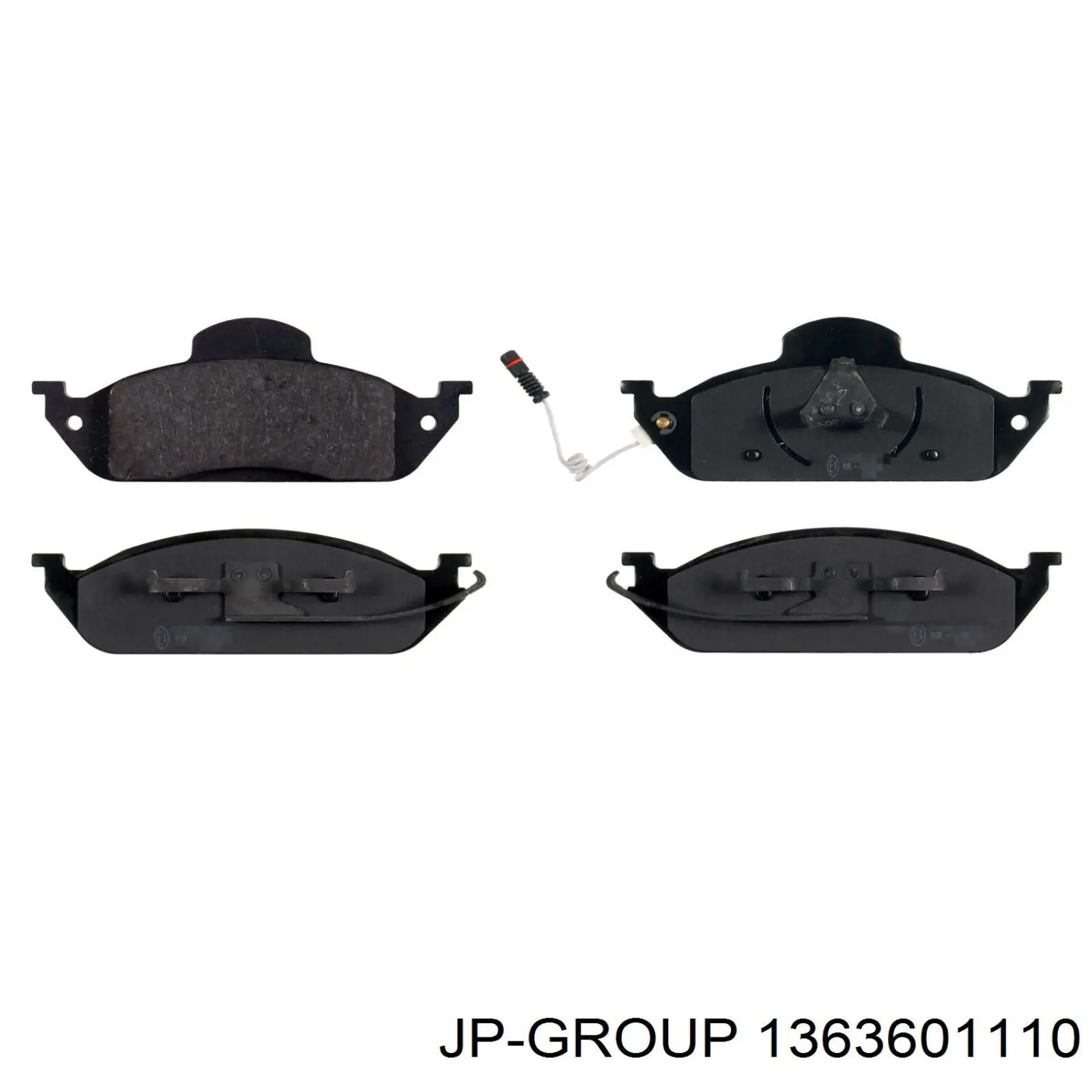 Купити 1363601110 JP Group Колодки гальмівні передні, дискові