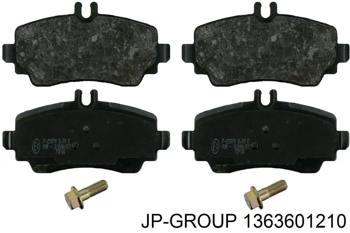 1363601210 JP Group Передні гальмівні колодки