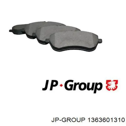 Купити 1363601310 JP Group Колодки гальмівні передні, дискові