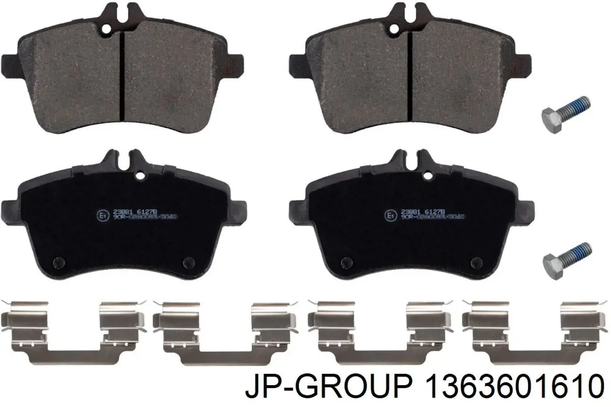 Гальмівні колодки JP Group 1363601610 ціна, від 18.65 USD
