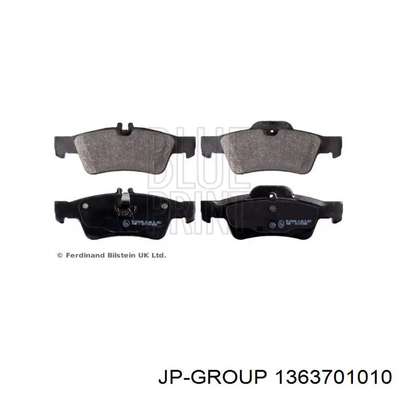 Задні гальмівні колодки JP Group 1363701010 ціна, від 16.02 USD