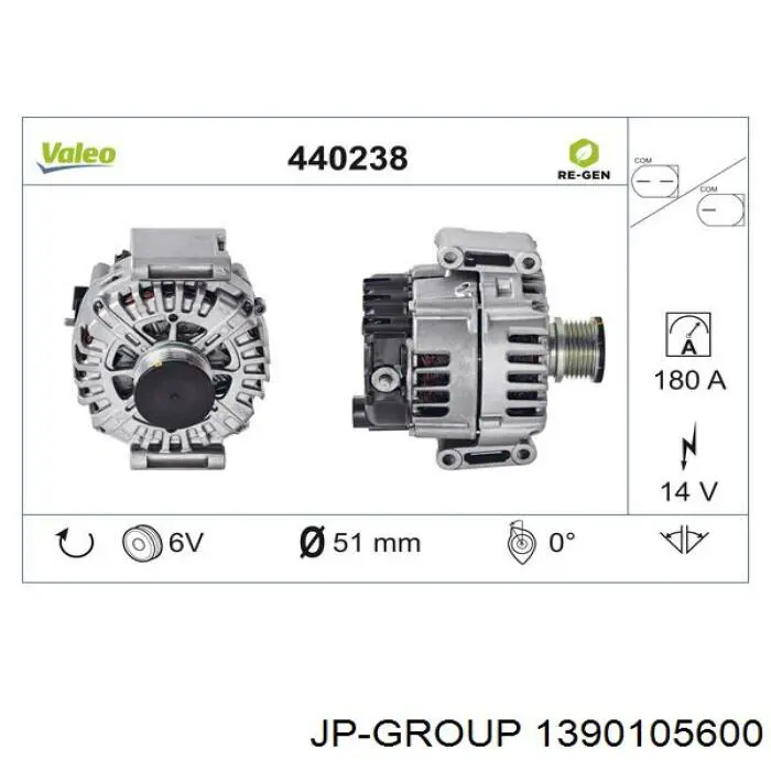 Купити 1390105600 JP Group Генератор