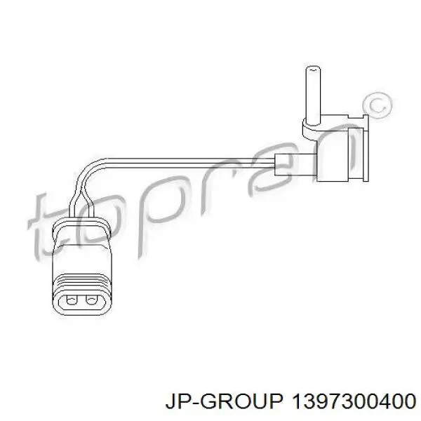 Датчик зносу гальмівних колодок, передній лівий 1397300400 JP Group