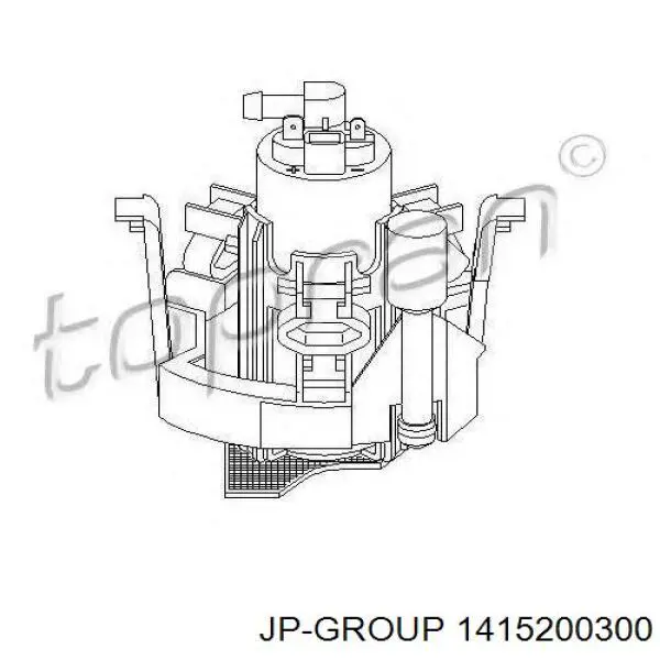 Елемент-турбінка паливного насосу 1415200300 JP Group