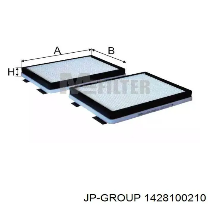 1428100210 JP Group Внутрішньосалонний фільтр