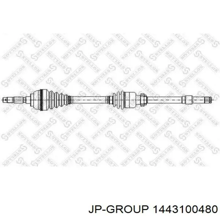 Купити 1443100480 JP Group Піввісь права